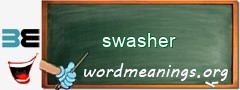 WordMeaning blackboard for swasher